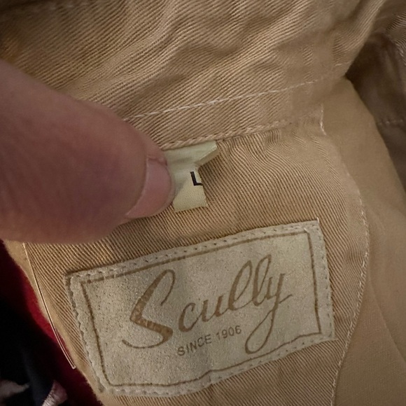 Scully Mens Antique Tan Stars and Stripes Western Shirt button down pearl snaps - Picture 6 of 9